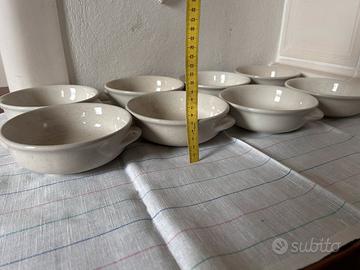Set 8 ciotole porcellana-stile rustico shabby chic