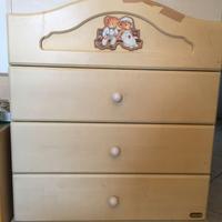 Mobiletto fasciatoio per bambino mod. Erbesi Amore