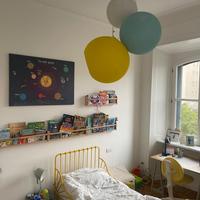 Letto ferro battuto giallo