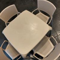 9 tavoli , 21 sedie , interno/esterno