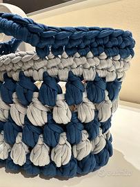 Borsa artigianale in fettuccia di licra