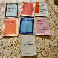 Lotto di 8  Libri per Pianoforte - Tecnica - Ritmo