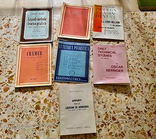 Lotto di 8  Libri per Pianoforte - Tecnica - Ritmo