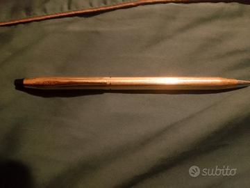 penna sfera Cross century vintage placche oro 