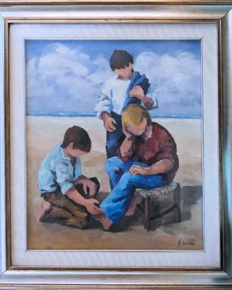 Quadro con opera di Walter Cecchi (1928-2005)