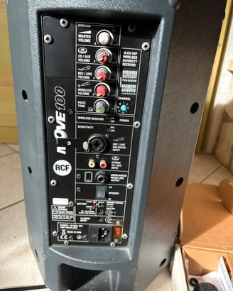 Cassa acustica RCF amplificata