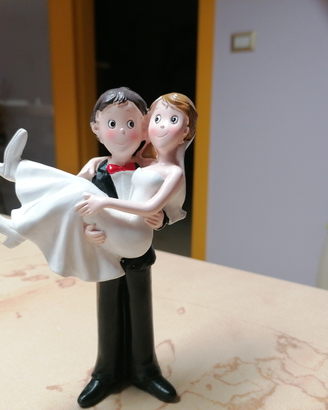 Cake topper matrimonio sposi divertenti romantici