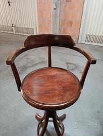 seggiolone da barbiere primi novecento..bambino