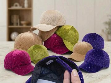 Lotto 10 Cappelli Donna Velluto Gems
