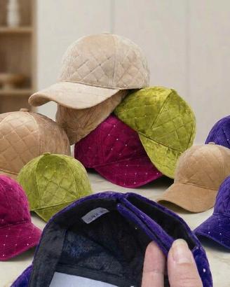 Lotto 10 Cappelli Donna Velluto Gems