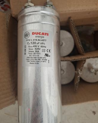 CONDENSATORI DUCATI 120uF - 825VDC - 24PZ