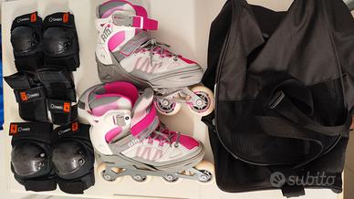 Roller ragazza + accessori