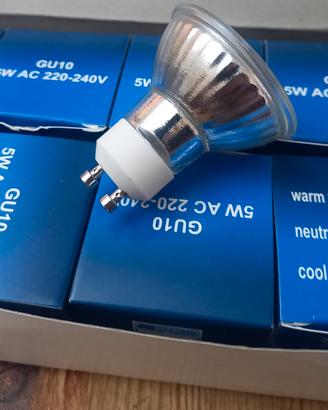 Lotto di 10 pezzi di  Faretto Lampadina  Led GU10