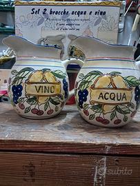 Brocche Acqua e vino ceramica
