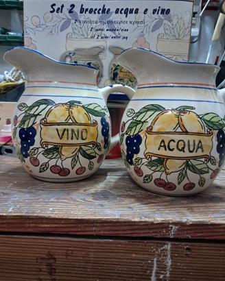 Brocche Acqua e vino ceramica
