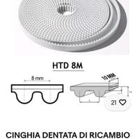 cinghia dentata ricambio motore sezionale da 8 mt