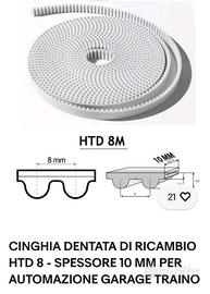 cinghia dentata ricambio motore sezionale da 8 mt
