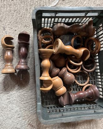 Bastoni porta tende in legno sardo