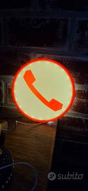 Lampada LED Insegna Telefono Anni '90 Vintage usb
