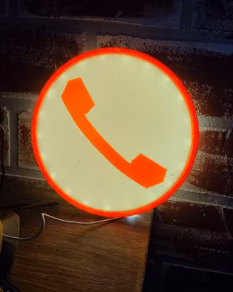 Lampada LED Insegna Telefono Anni '90 Vintage usb