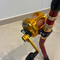 Mulinello Okuma Makaira  20lb e canna Tecnofish