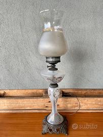 Lampada da tavolo vintage Liberty Vetro opalino