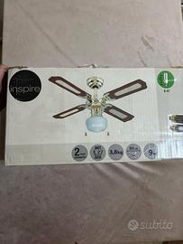 Ventilatore da Soffitto inspire – 4 Pale Legno Mar