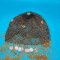 Cappellino anni 20 stile flapper in perline teatro