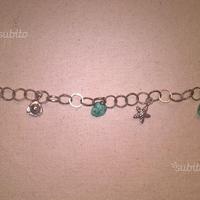 Bracciale argento con ciondoli