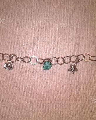Bracciale argento con ciondoli