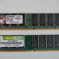 n.2 moduli RAM DDR1 512MB