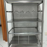 Carrello cucina acciaio 