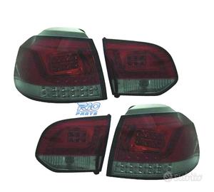 FANALI VOLKSWAGEN VW GOLF 6 08-12 LED ROSSO/CRONO 