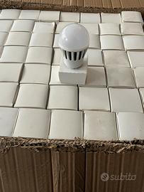 Lampadina led e27 24v 10W 3000k a goccia opal dimm