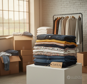 Lotto abbigliamento usato selezionato - 3€ al kg