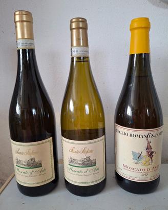 4 moscato d'Asti e 4 spumante dolce 