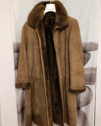 Cappotto montone shearling tg 42