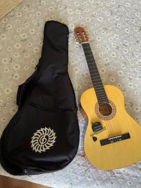 Chitarra Jinrose con custodia e accordatori