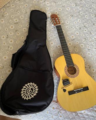 Chitarra Jinrose con custodia e accordatori