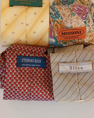4 cravatte sartoria italiana 