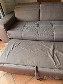 Divano letto angolare con penisola