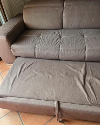 Divano letto angolare con penisola