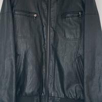 Giubbotto uomo similpelle nero XL