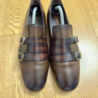 Santoni - Mocassino con doppia fibbia originali
