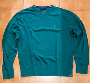 Maglione Tommy Hilfiger Premium Cotton verde