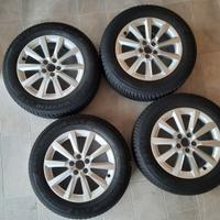 CERCHI 16' AUDI A1+ MICHELIN ALPIN5  205/60 - 16