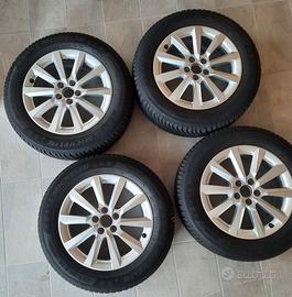 CERCHI 16' AUDI A1+ MICHELIN ALPIN5  205/60 - 16