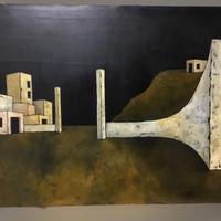 Dipinto metafisico del 1973 Antonio De Vargas