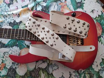 Tracolla vera pelle (vintage 90's ) con rivetti
