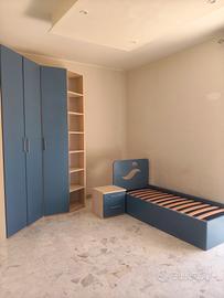 Cameretta Completa Moderna - Azzurro e Legno 